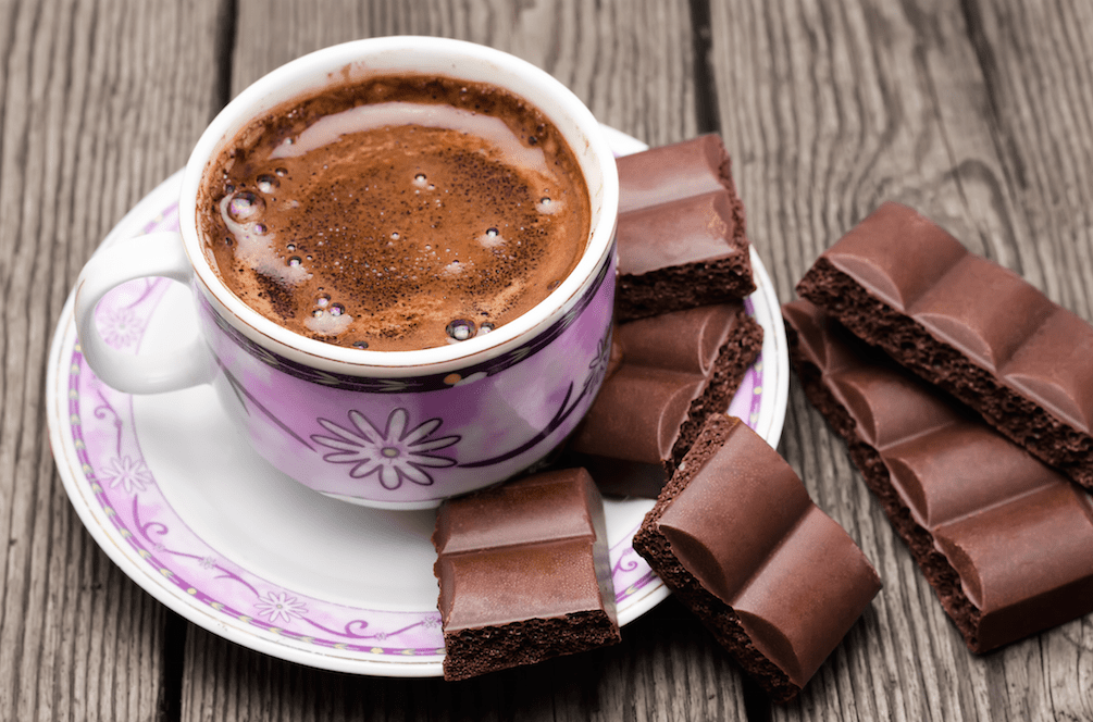 Cách tạo mùi thơm cho cà phê bằng chocolate